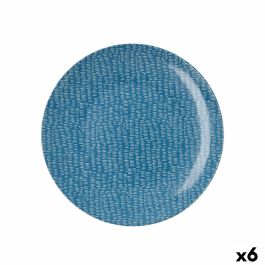 Plato Llano Ariane Ripple Cerámica Azul (25 cm) (6 Unidades) Precio: 36.9499999. SKU: S2708586