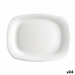Fuente de Cocina Bormioli Rocco Parma Rectangular Blanco Vidrio 20 x 28 cm (24 Unidades)