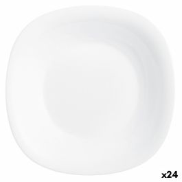Plato Hondo Luminarc Carine Blanco Vidrio (Ø 23,5 cm) (24 Unidades)