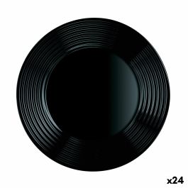 Plato Llano Luminarc Harena Negro Vidrio (25 cm) (24 Unidades) Precio: 39.95000009. SKU: S2708983