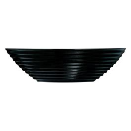 Bol Luminarc Harena Negro Vidrio (16 cm) (24 Unidades)