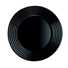 Plato de Postre Luminarc Harena Negro Vidrio (19 cm) (24 Unidades)