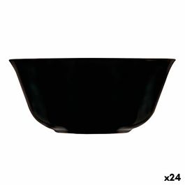 Bol Luminarc Carine Negro Multiusos Vidrio (12 cm) (24 Unidades)