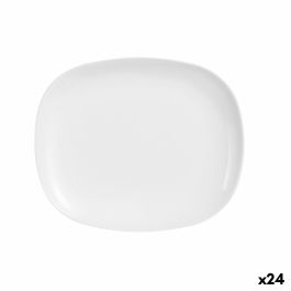 Fuente de Cocina Luminarc Sweet Line Rectangular Blanco Vidrio (28 x 33 cm) (24 Unidades)