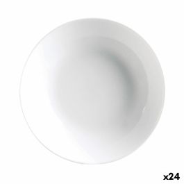 Plato Hondo Luminarc Diwali 20 cm Blanco Vidrio (24 Unidades)