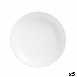 Frutero Luminarc Diwali Redondo Blanco Vidrio Ø 26 cm (5 Unidades)