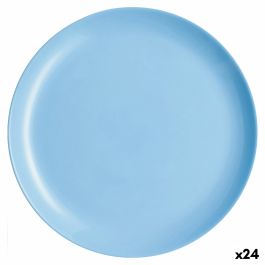 Plato Llano Luminarc Diwali Azul Vidrio (Ø 27 cm) (24 Unidades) Precio: 99.95000026. SKU: S2709409