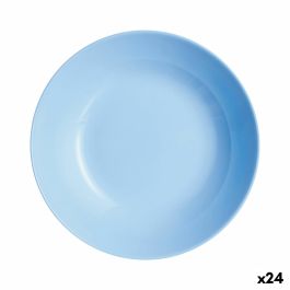 Plato Hondo Luminarc Diwali Azul Vidrio (20 cm) (24 Unidades) Precio: 68.94999991. SKU: S2709413