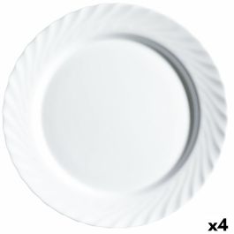 Fuente de Cocina Luminarc Trianon Blanco Vidrio (32,5 cm) (4 Unidades)