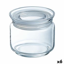Tarro Luminarc Pav Transparente Silicona Vidrio (500 ml) (6 Unidades)