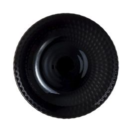 Plato Hondo Luminarc Pampille Noir Negro Vidrio 20 cm (24 Unidades)