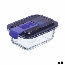 Fiambrera Hermética Luminarc Easy Box Azul Vidrio (380 ml) (6 Unidades) Precio: 37.50000056. SKU: S2709834