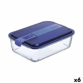 Fiambrera Hermética Luminarc Easy Box Azul Vidrio (6 Unidades) (1,97 l) Precio: 76.94999961. SKU: S2709835