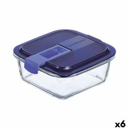 Fiambrera Hermética Luminarc Easy Box Azul Vidrio (760 ml) (6 Unidades) Precio: 46.95000013. SKU: S2709837