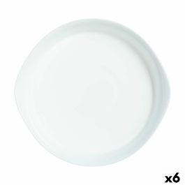 Fuente de Cocina Luminarc Smart Cuisine Redonda Blanco Vidrio Ø 28 cm (6 Unidades)