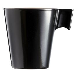 Taza Mug Luminarc Flashy Negro 80 ml Bicolor Vidrio (24 Unidades)