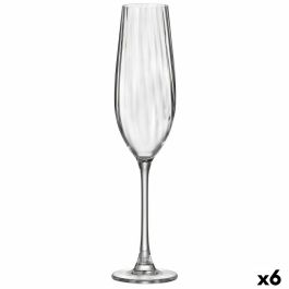 Copa de champán Bohemia Crystal Optic Transparente Vidrio 260 ml (6 Unidades)