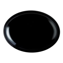 Plato Llano Luminarc Friends Time Negro Vidrio 30 x 26 cm Carne (12 Unidades)