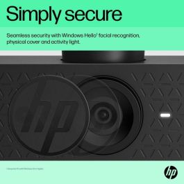 HP Webcam Video FHD 1080P, 30 FPS, Compatible con Windows Hello, Corrección Automática de Luz y Fondo, Micrófonos con Reducción de Ruido - 625