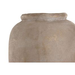 DKD Home Decor Anfora Urban de Cerámica Marrón Claro 23 x 64 x 23 cm, Juego de 2 Unidades