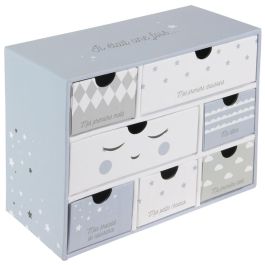 Home Deco Kids Caja de Recuerdos para Bebé con 7 Cajones para Guardar Recuerdos Valiosos