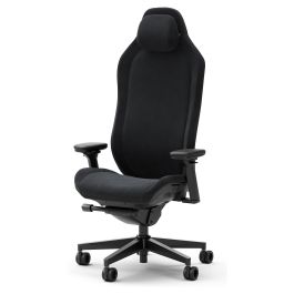 Fractal Design FD-CH-RE1A-01 Silla para Videojuegos de PC, Asiento Acolchado, Negro, Peso Máximo Usuario 125 kg