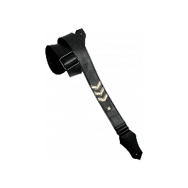 GETM Correa Guitarra/Bajo de Polipiel Acolchada Ajustable hasta 165cm Negra