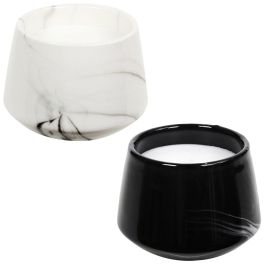 Home Deco Factory Vela Perfumada Lounge Orquídea Blanca / Almizcle Blanco / Mármol D.8.5x6.5cm 90gr 14h