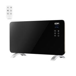 Edm Convector con Placa de Cristal 1500 W, Pantalla LED, Programador 24h/Semanal, Termostato, IP24, Mando a Distancia Precio: 94.79000003. SKU: B1A4HVDVPY