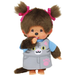 Monchhichi Peluche Mono de Gato Rosa - 20 cm - MON3701405832766