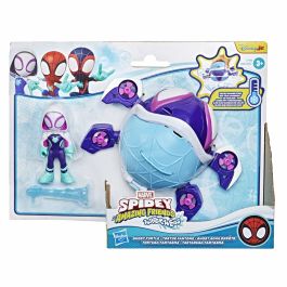 Hasbro HASG14665P0 - Figura y Vehículo de Telarañas Acuáticas de Ghost-Spider, Marvel Spidey y sus increíbles amigos, 4+ años