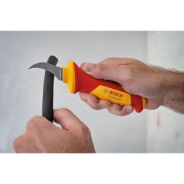Bosch VDE Cuchillo Pelador, Hoja de Acero S2, Aislado hasta 1000 Voltios, Mango Ergonómico