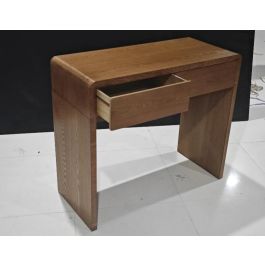 DKD Home Decor Consola Urban 91x39x78 cm con 2 cajones de Madera de Paulownia y Olmo Acabado Natural Colección Curio25
