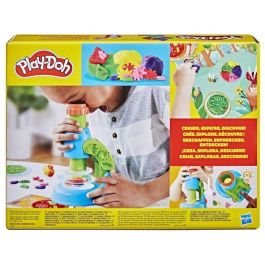 Play-Doh Microscopio Luminoso G0494 Hasbro, Juguete Educativo para Crear y Explorar Figuras con Plastilina