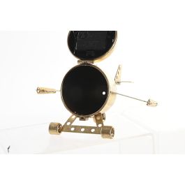 DKD Home Decor Reloj Sobremesa Loft Dorado Plateado 16 x 13 x 23 cm (2 Unidades)