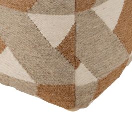 Puf Multicolor Lana-Algodón Decoración 45 X 45 X 45 cm