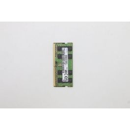 Lenovo SoDIMM memory module, 16GB capacity, DDR4 standard, 3200MHz speed, 1.2V voltage, dual rank, unbuffered design.