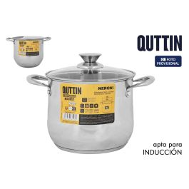 Inde Olla 24 cm (8 L) de Acero Inoxidable con Tapa - New Neron (4 Unidades)