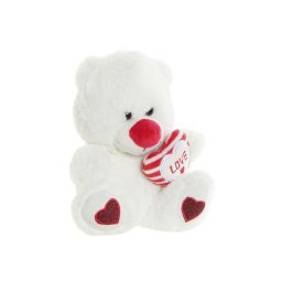 Peluche Kids DKD Home Decor Blanco Rojo 15 x 20 x 17.5 cm