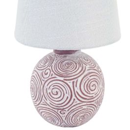 Lámpara de mesa Versa Marrón Cerámica 18 x 30 x 18 cm