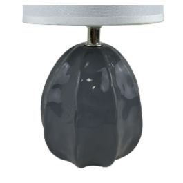 Lámpara de mesa Versa Mery 25 W Gris Cerámica 14 x 27 x 11 cm