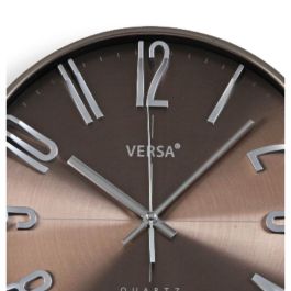 Reloj de Pared Versa Plateado Plástico Cuarzo 4,3 x 30 x 30 cm