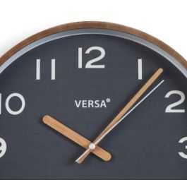 Reloj de Pared Versa Gris Plástico Cuarzo 4,3 x 30 x 30 cm