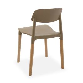 Silla Versa Beige 45 x 76 x 42 cm (4 Unidades)