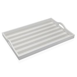 Bandeja Versa Gris Madera MDF 30 x 5 x 45 cm Rayas