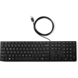 HP 320K Teclado de Escritorio con Cable Nórdico, Cómodo y Fiable para Productividad Profesional