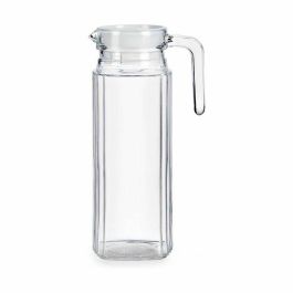 Jarra Rayas Transparente Blanco Plástico Vidrio 1 L Precio: 1.9499997. SKU: S3605574