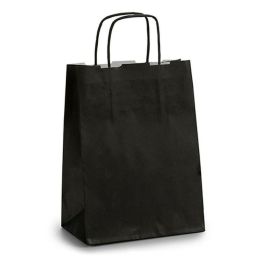 Bolsa de Papel Pincello 18242 Negro 18 x 8 x 31 cm (25 Unidades)