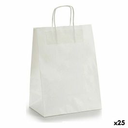 Bolsa de Papel 24 x 12 x 40 cm Blanco (25 Unidades)