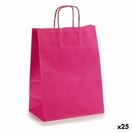 Bolsa de Papel 24 x 12 x 40 cm Rosa (25 Unidades)